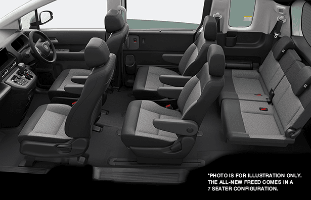Honda Freed e:HEV Interior Seating Layout